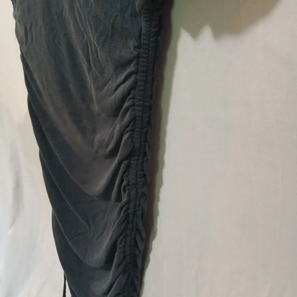 Top Shop Asymmetrical Ruched Both Sides Dress  O-2  Grey Blue